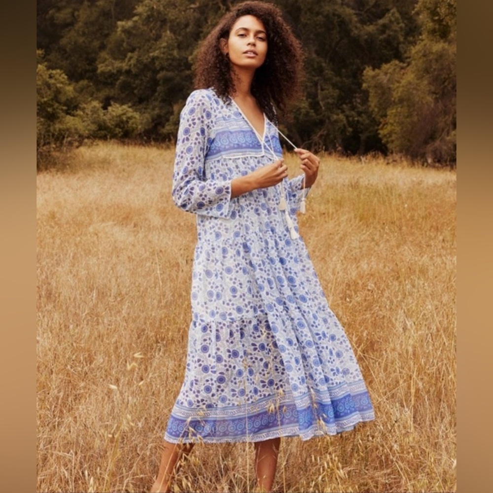 Christy Dawn The Paloma Dress in Periwinkle Suzani - Picture 3 of 11
